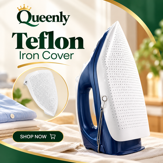 Teflon Iron Cover Protector | Heat Resistant Ironing Shoe for Clothes Protection - Premium Quality