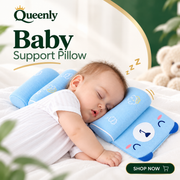 Adjustable Baby Sleeping Support Pillow Anti Roll Cushion And Neck Protection Infant Sleep Positioner | Random Colour