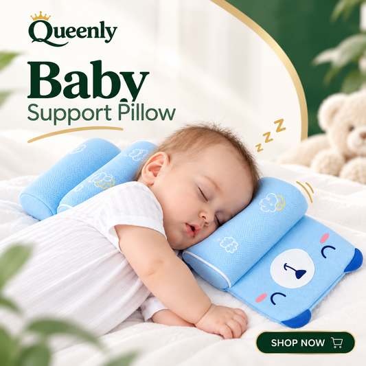 Adjustable Baby Sleeping Support Pillow Anti Roll Cushion And Neck Protection Infant Sleep Positioner | Random Colour