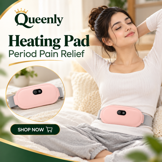 Heating Pad for women Period Pain Cramp Relief Belt | Portable Menstrual