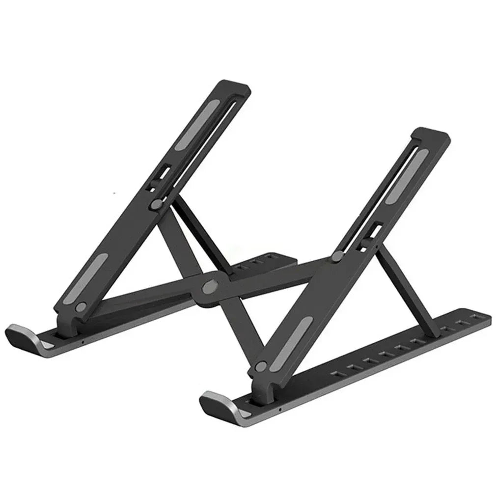 Metal Body Laptop Stand | Adjustable Portable Durable | 24×4.5cm Folded / 24×16.5cm Opened