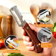 3 In 1 Multi Functional Vegetable Peeler Knife - Kitchen Accessory Designed For Food Preparation And Daily Cooking Routine