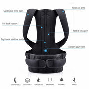 Adjustable Back Posture Corrector for Men & Women | Comfortable and Breathable Support Brace